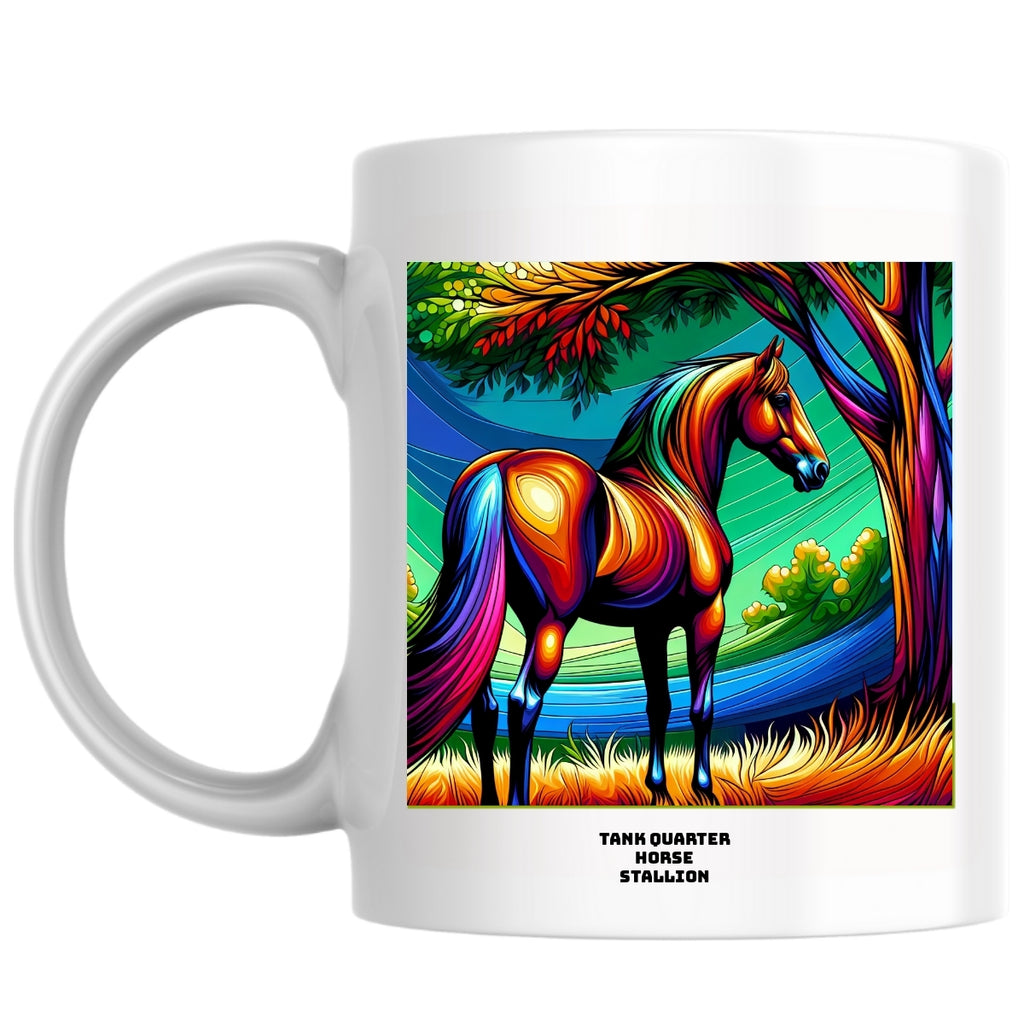 Tank quarter Horse stallion the Magnificent: Pop Art Coffee Mug