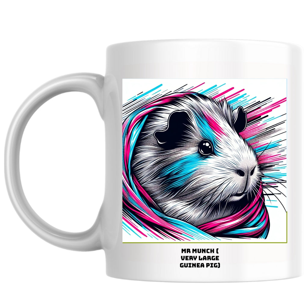 Mr Munch ( very large guinea pig) the Magnificent: Pop Art Coffee Mug