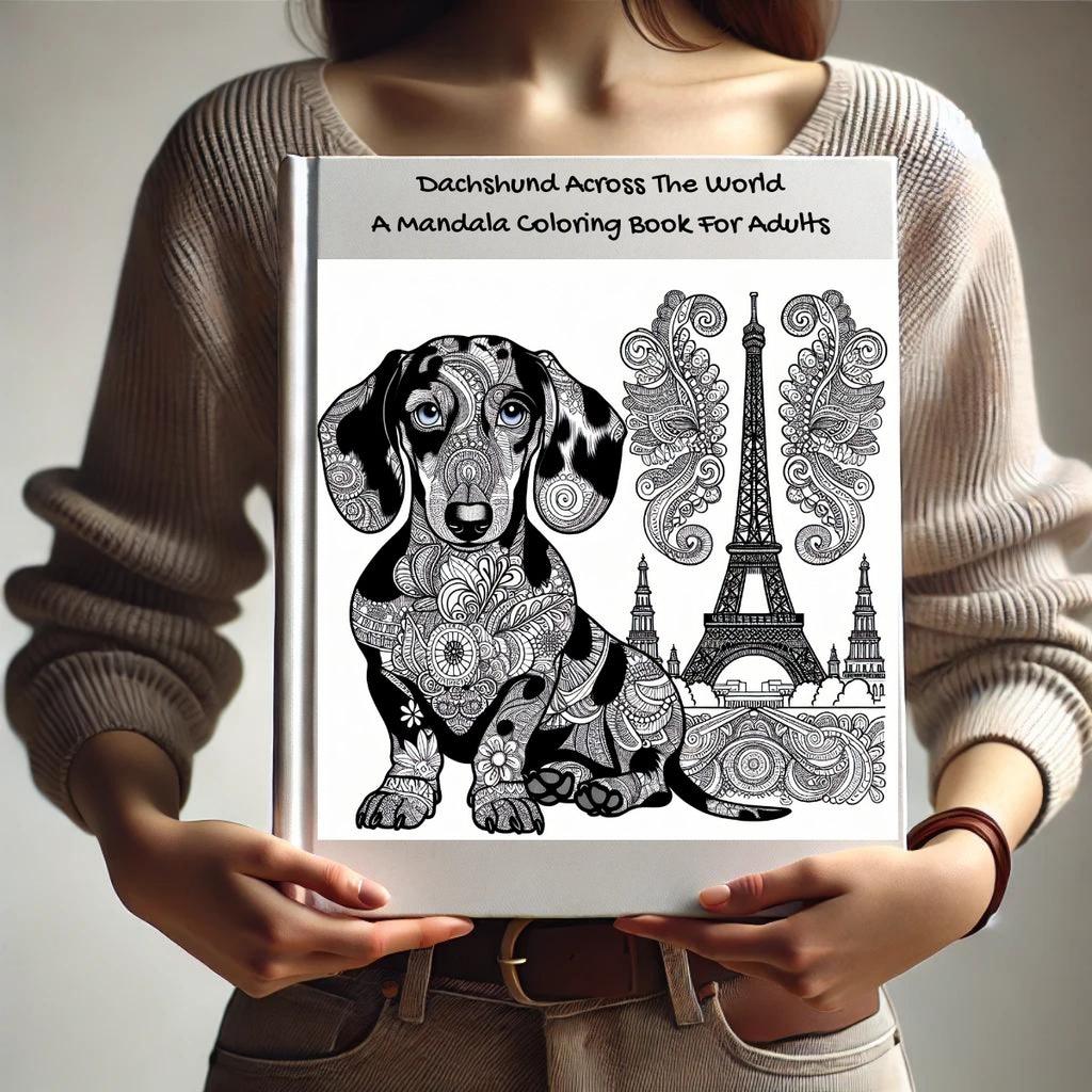 Dachshund Across The World: A Mandala Coloring Book For Adults