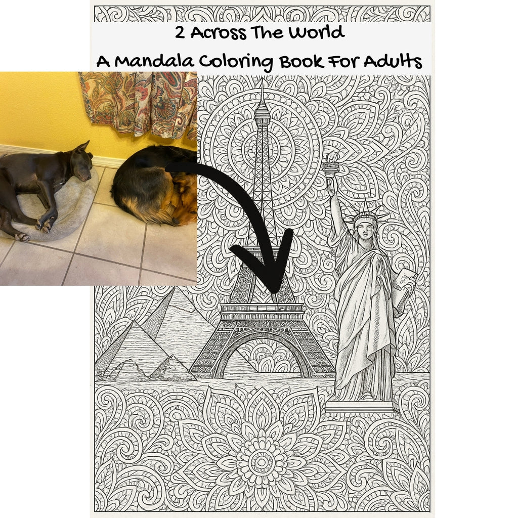 2 Across The World: A Mandala Coloring Book For Adults