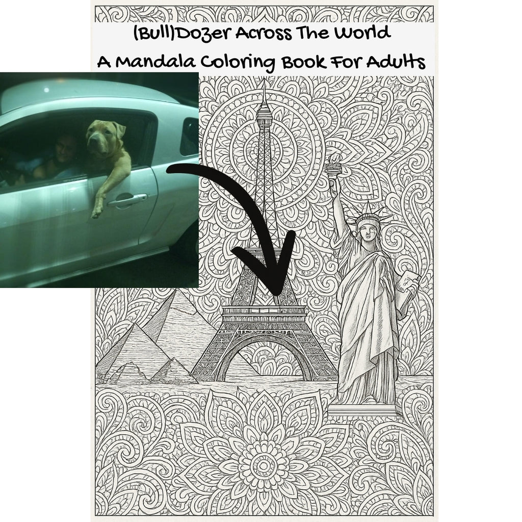(Bull)Dozer Across The World: A Mandala Coloring Book For Adults