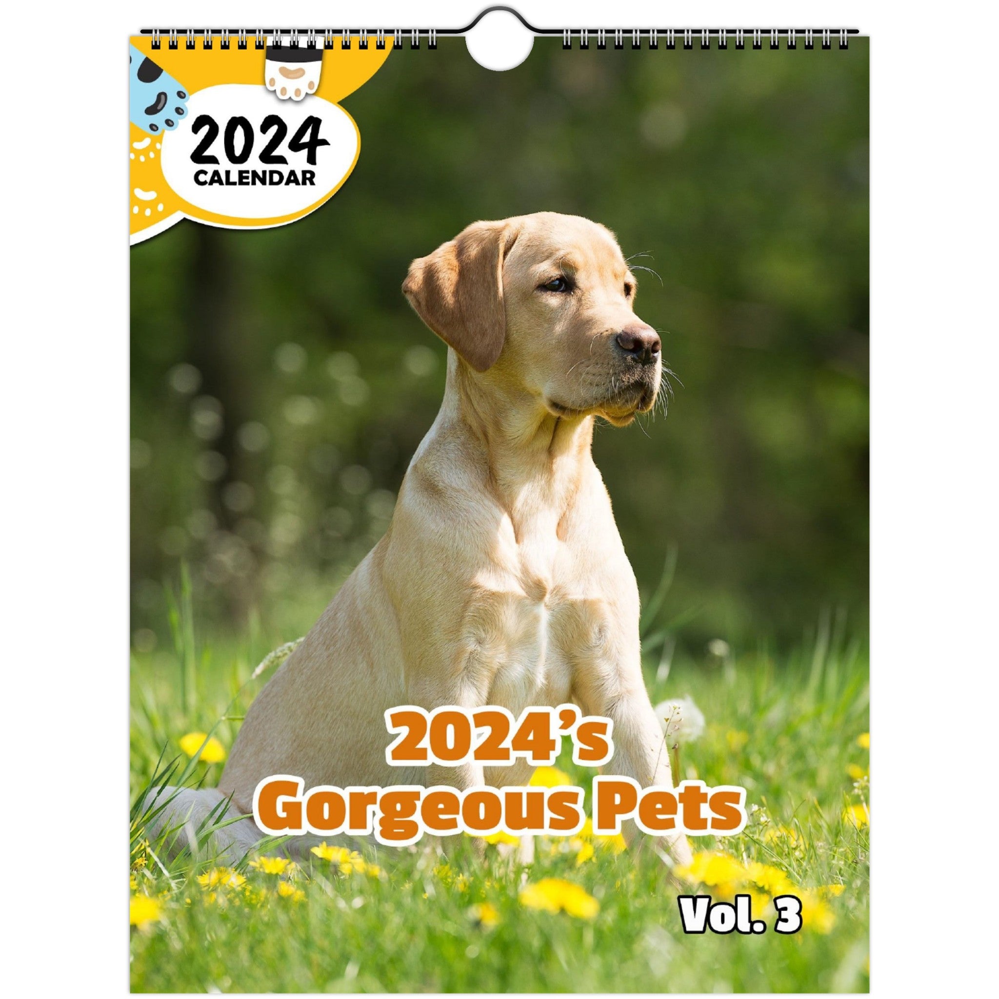 2024's Gorgeous Pets Volume Three: 2024 Wall Calendar (Published)