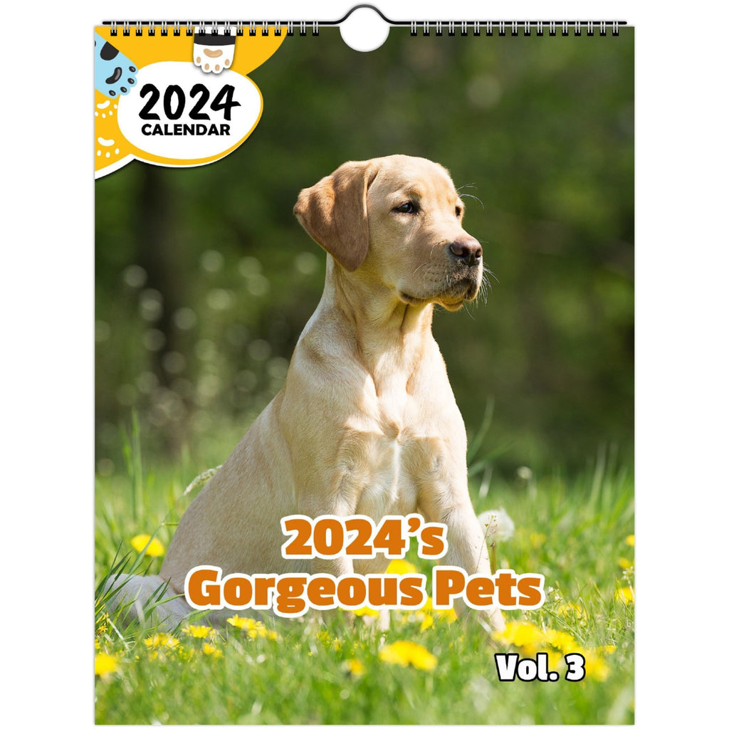 2024's Gorgeous Pets Volume Three: 2024 Wall Calendar (Published)