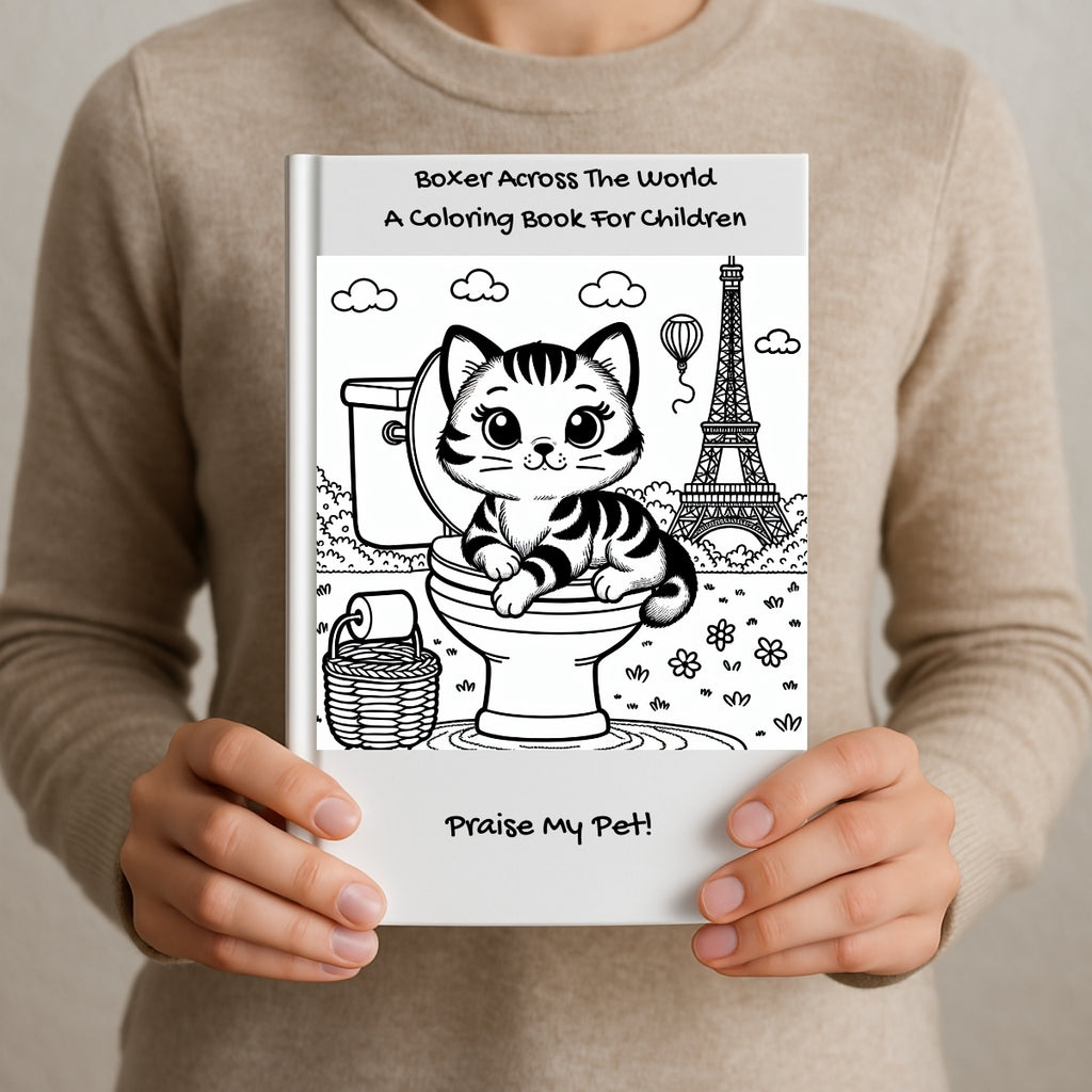 Boxer Across The World: A Coloring Book For Children