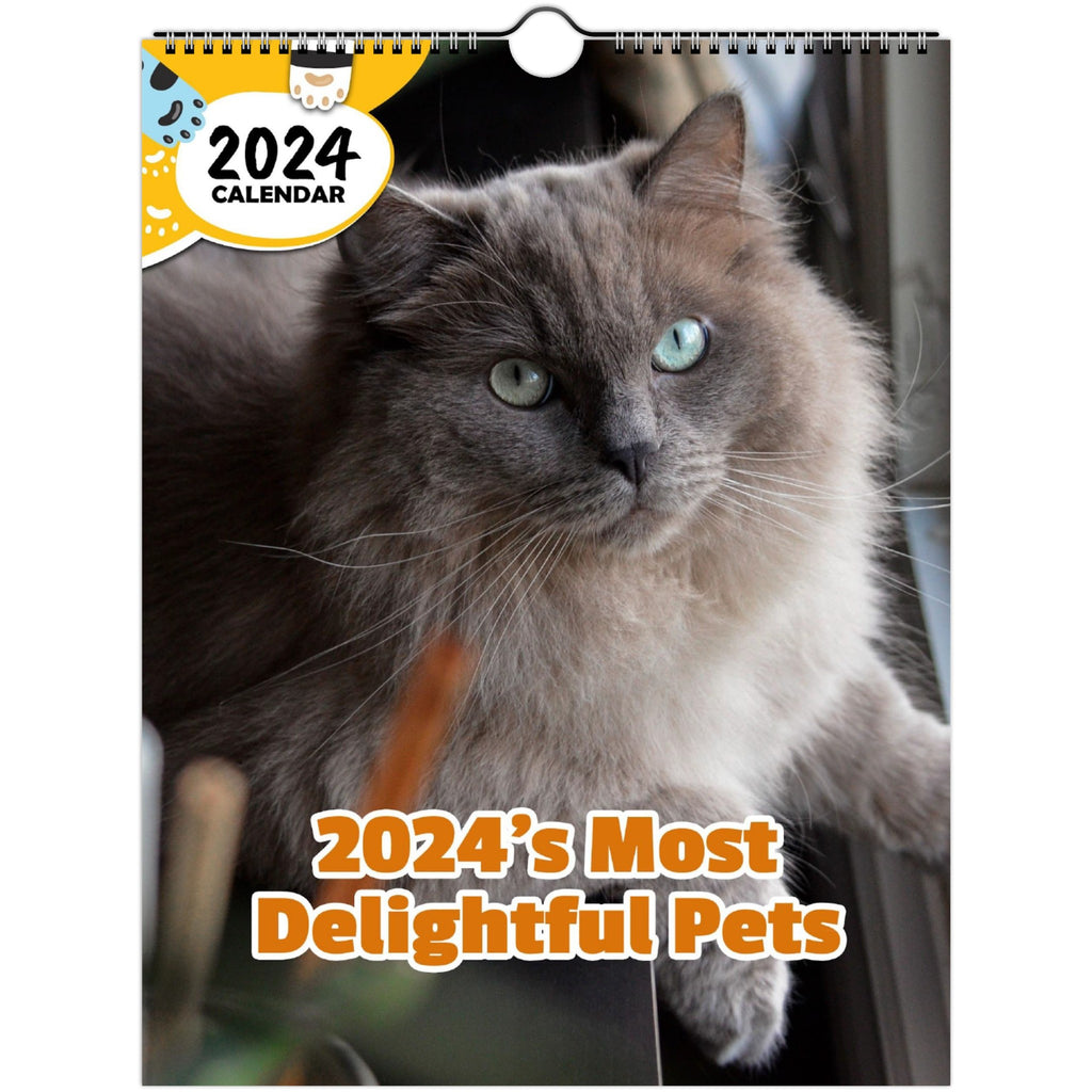 2024's Most Delightful Pets: 2024 Wall Calendar (Published)