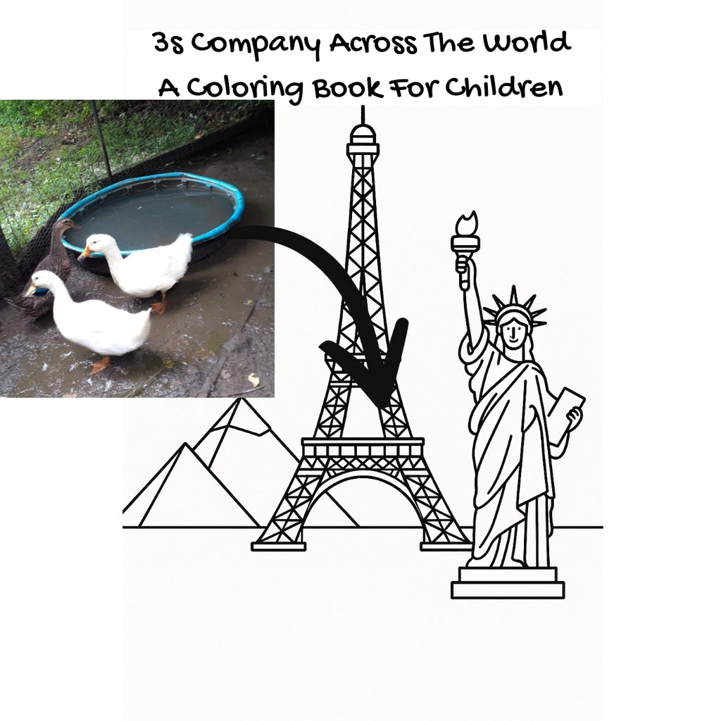 3s Company Across The World: A Coloring Book For Children