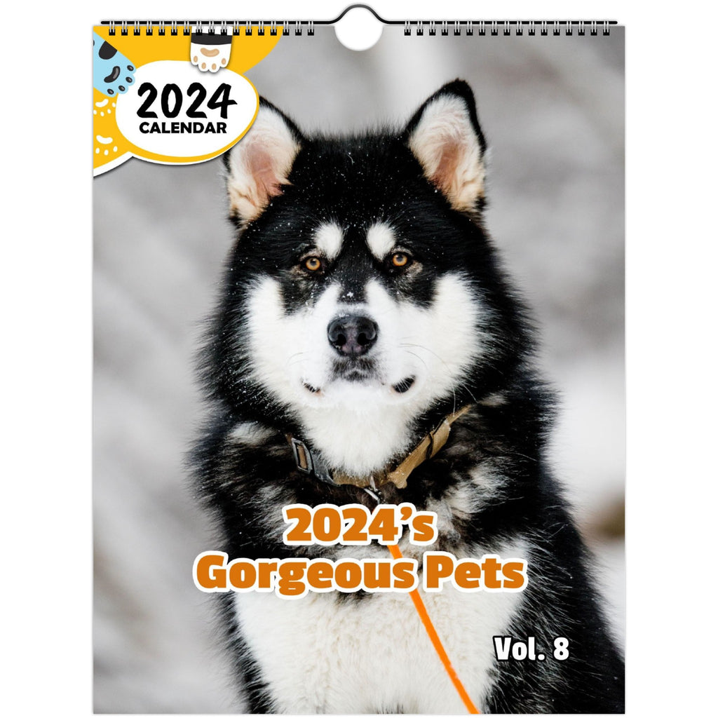 2024's Gorgeous Pets Volume Eight: 2024 Wall Calendar (Published)