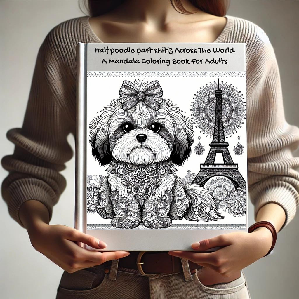 Half poodle part shitiz Across The World: A Mandala Coloring Book For Adults