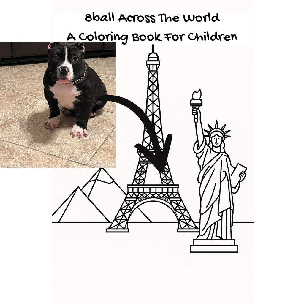 8ball Across The World: A Coloring Book For Children