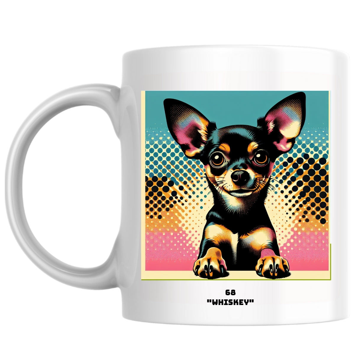 68 "Whiskey" the Magnificent: Pop Art Coffee Mug
