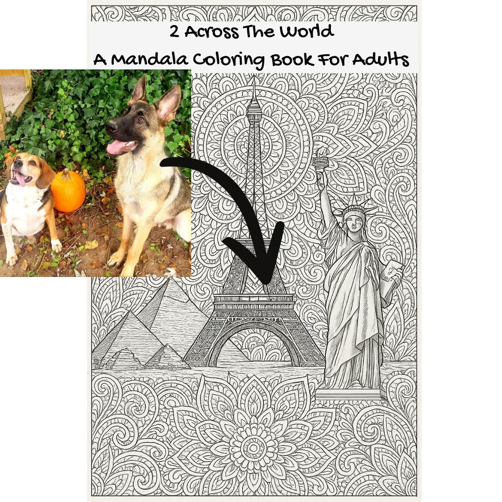 2 Across The World: A Mandala Coloring Book For Adults