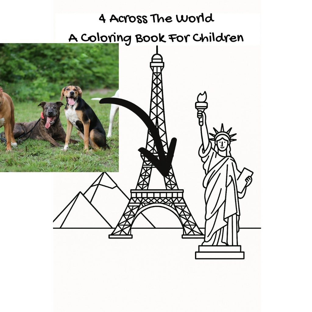 4 Across The World: A Coloring Book For Children