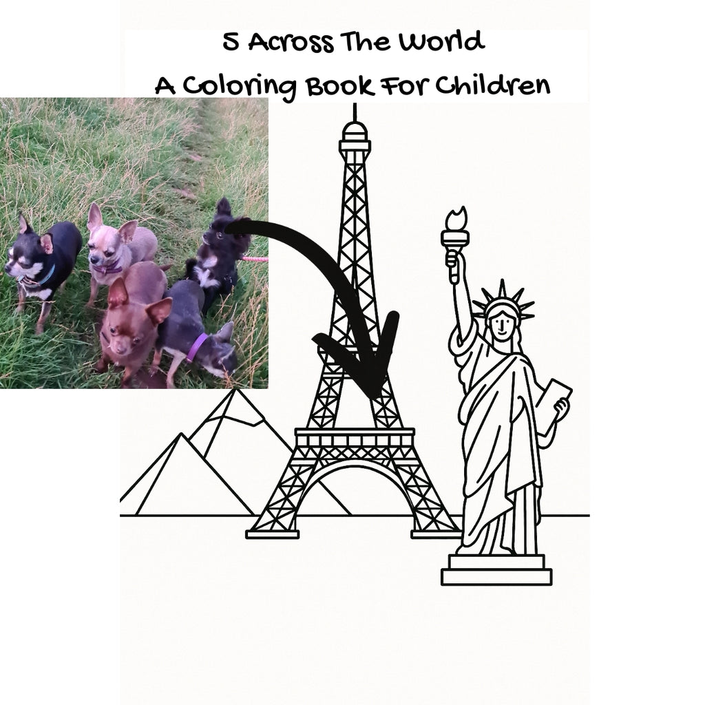 5 Across The World: A Coloring Book For Children