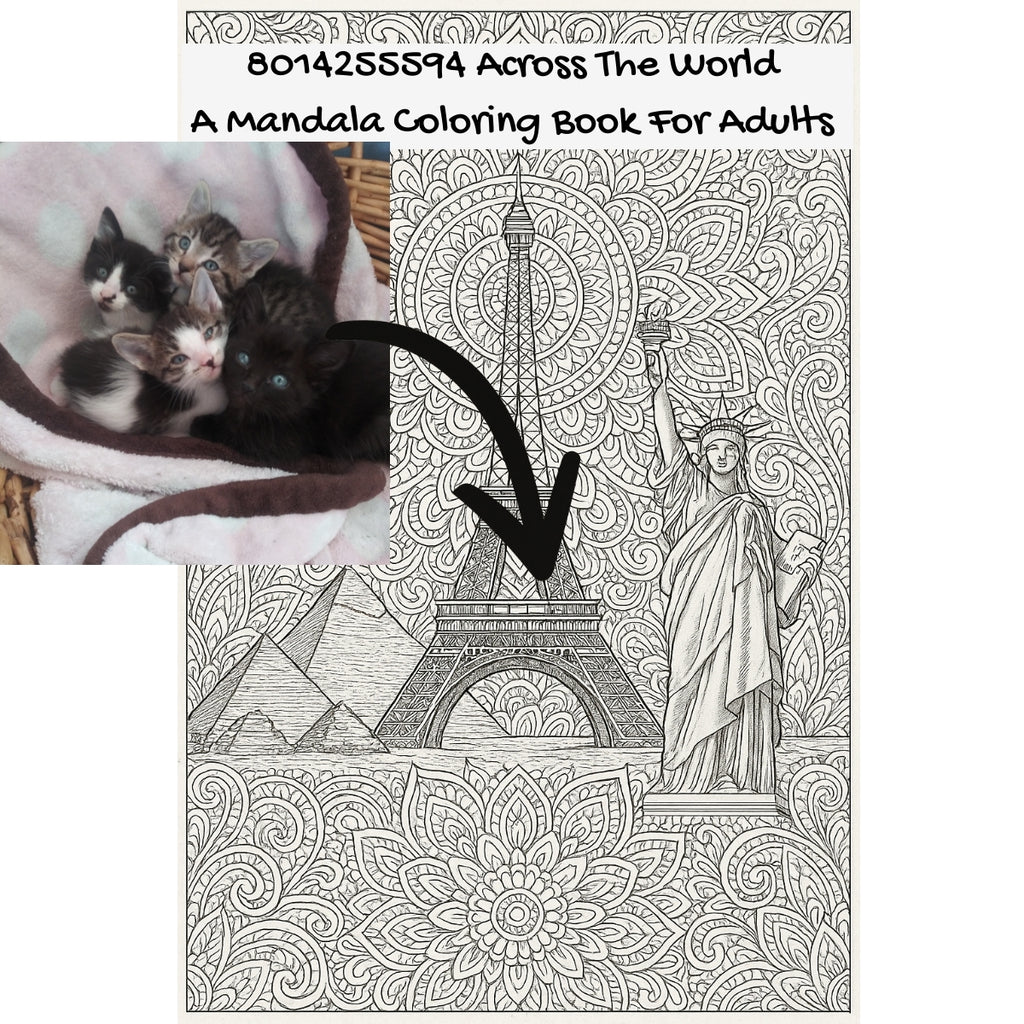 8014255594 Across The World: A Mandala Coloring Book For Adults