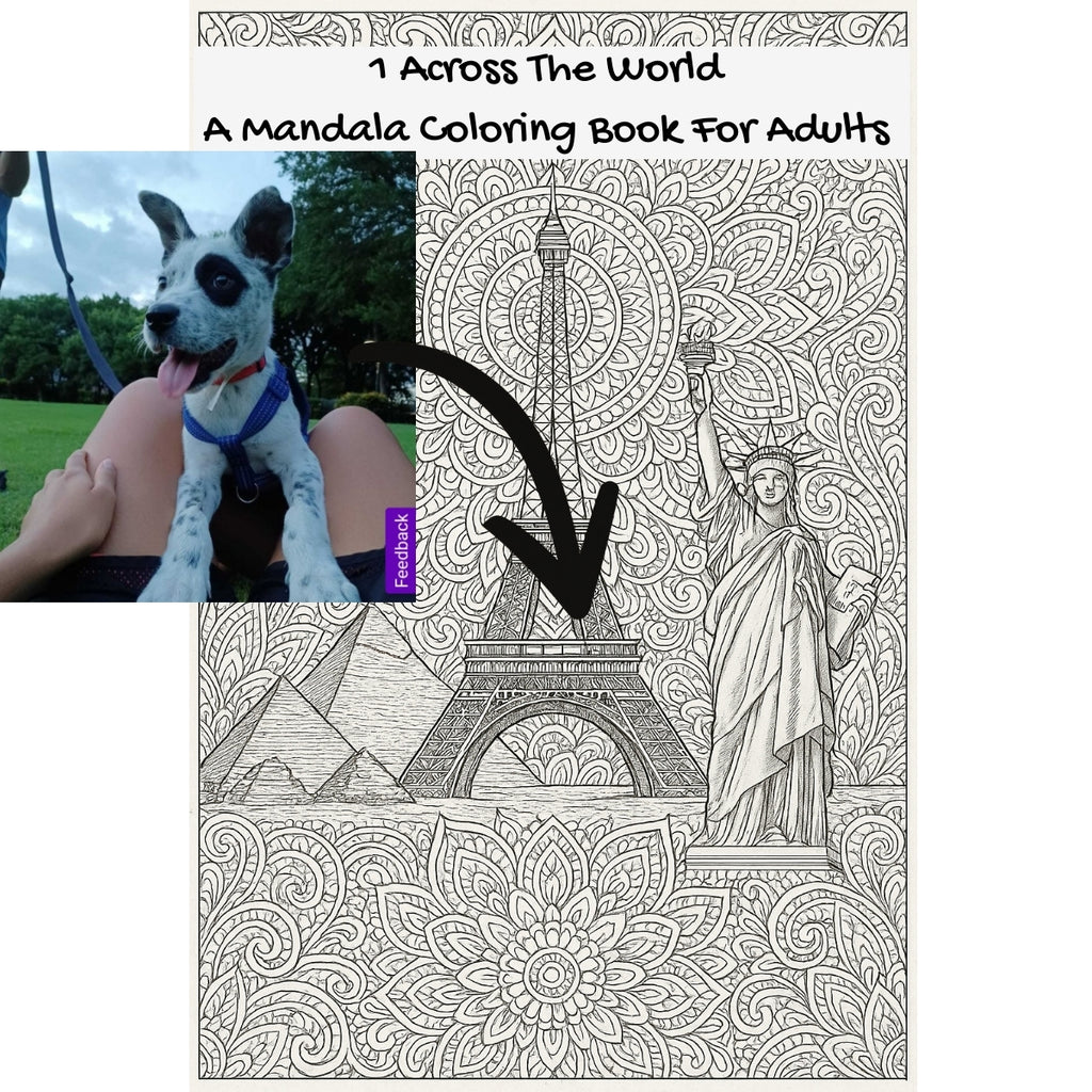 1 Across The World: A Mandala Coloring Book For Adults