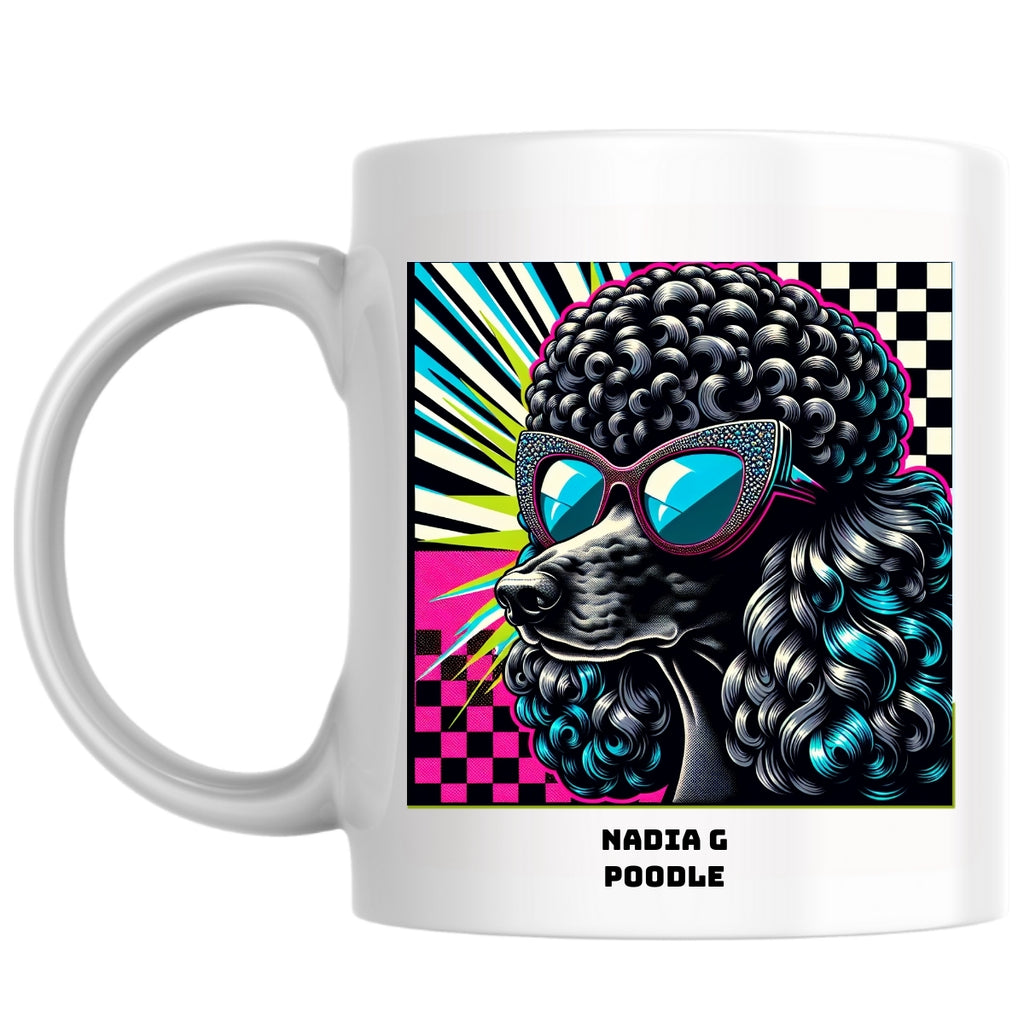Nadia g poodle the Magnificent: Pop Art Coffee Mug