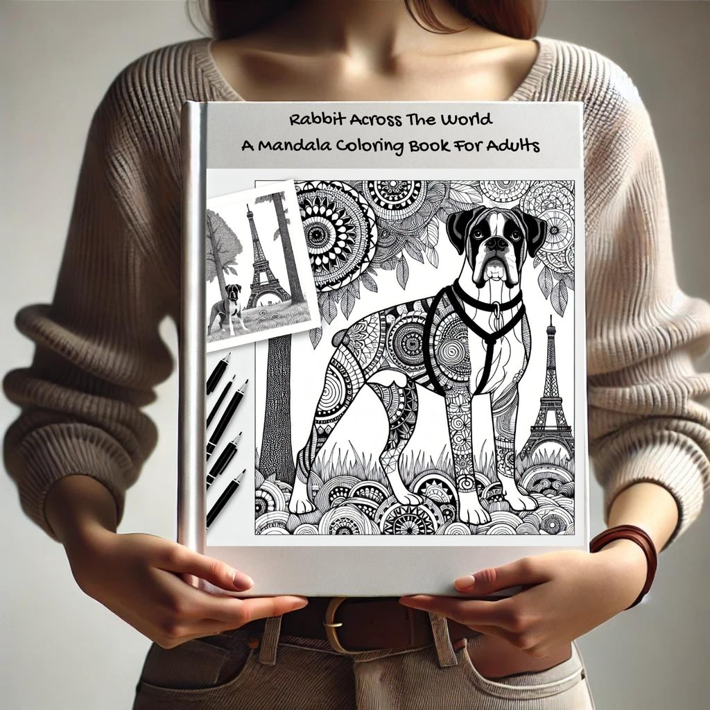 Rabbit Across The World: A Mandala Coloring Book For Adults