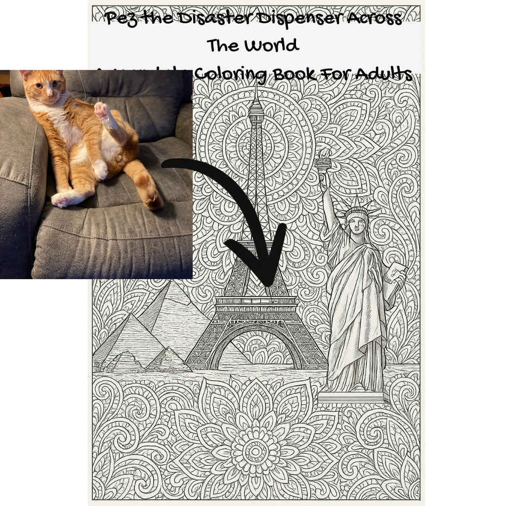 Pez the Disaster Dispenser Across The World: A Mandala Coloring Book F ...