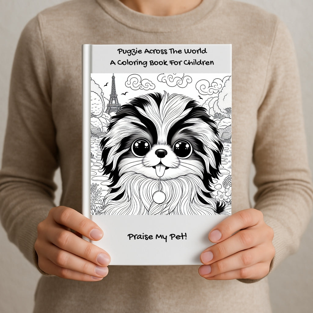 Pugzie Across The World: A Coloring Book For Children