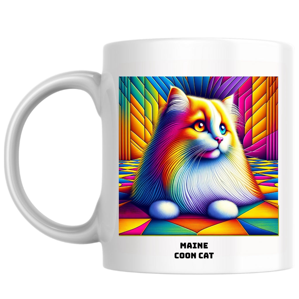 Maine Coon Cat the Magnificent: Pop Art Coffee Mug