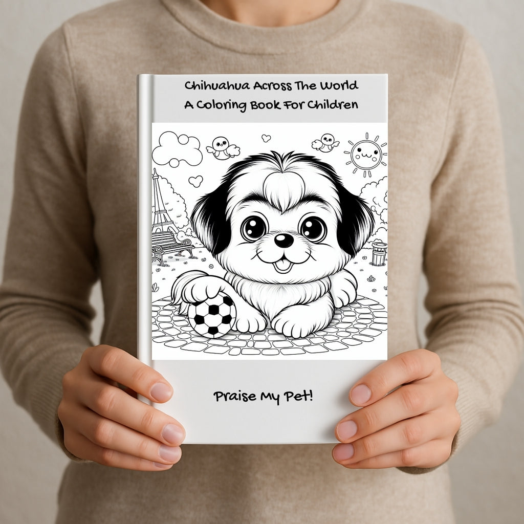 Chihuahua Across The World: A Coloring Book For Children