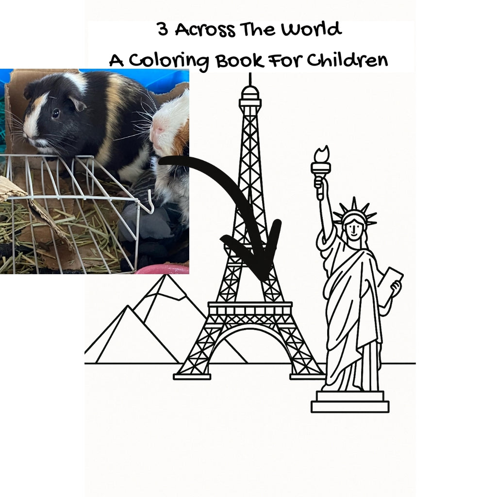 3 Across The World: A Coloring Book For Children