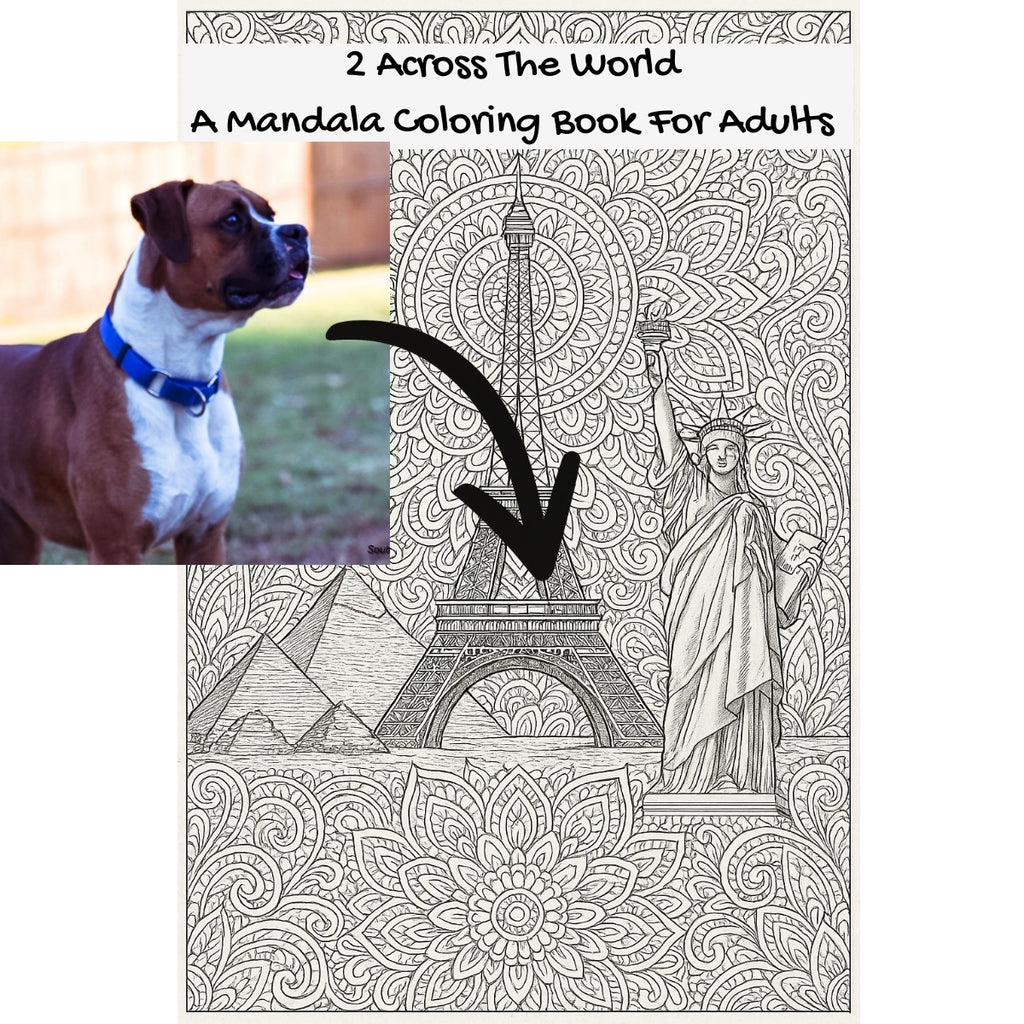 2 Across The World: A Mandala Coloring Book For Adults
