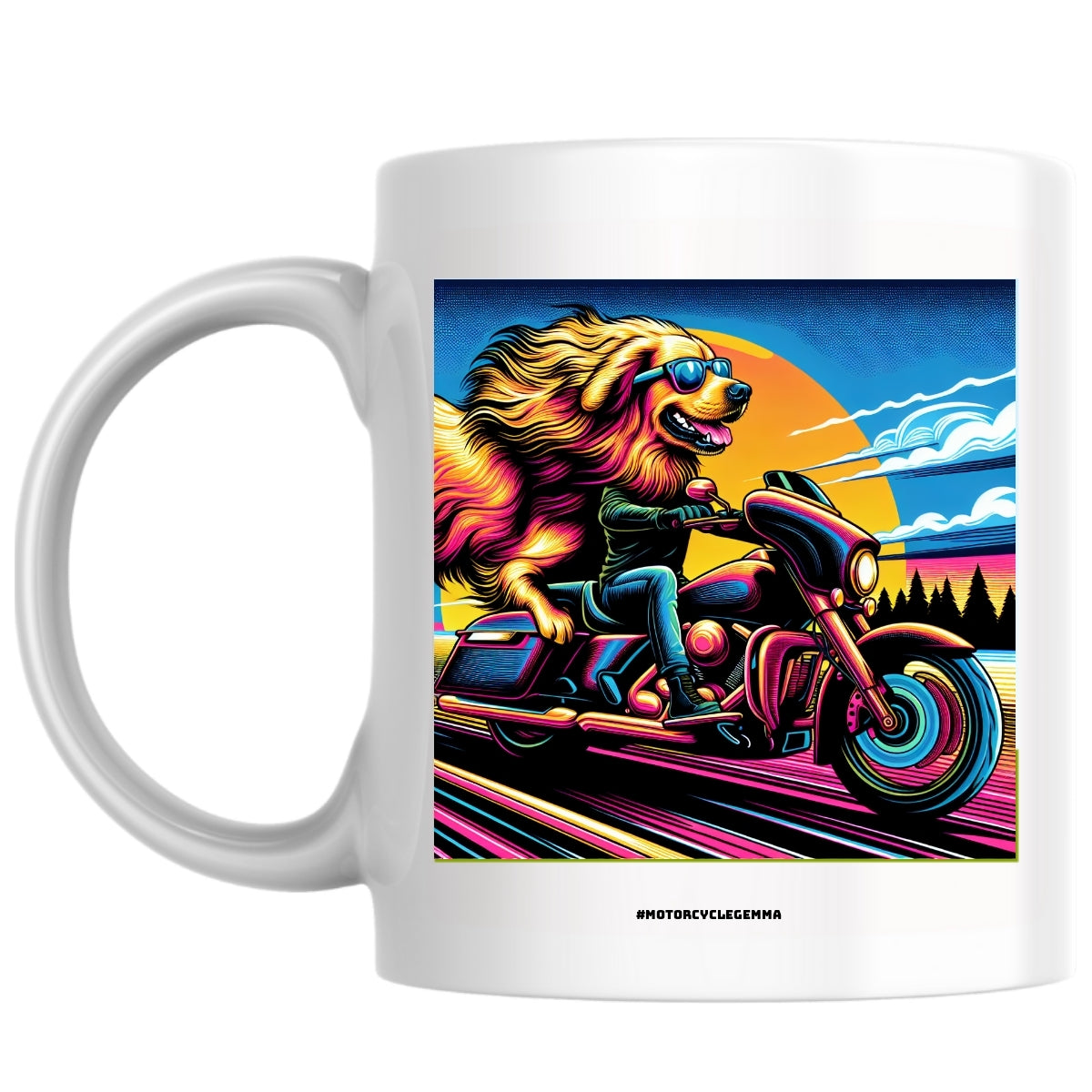#motorcyclegemma the Magnificent: Pop Art Coffee Mug