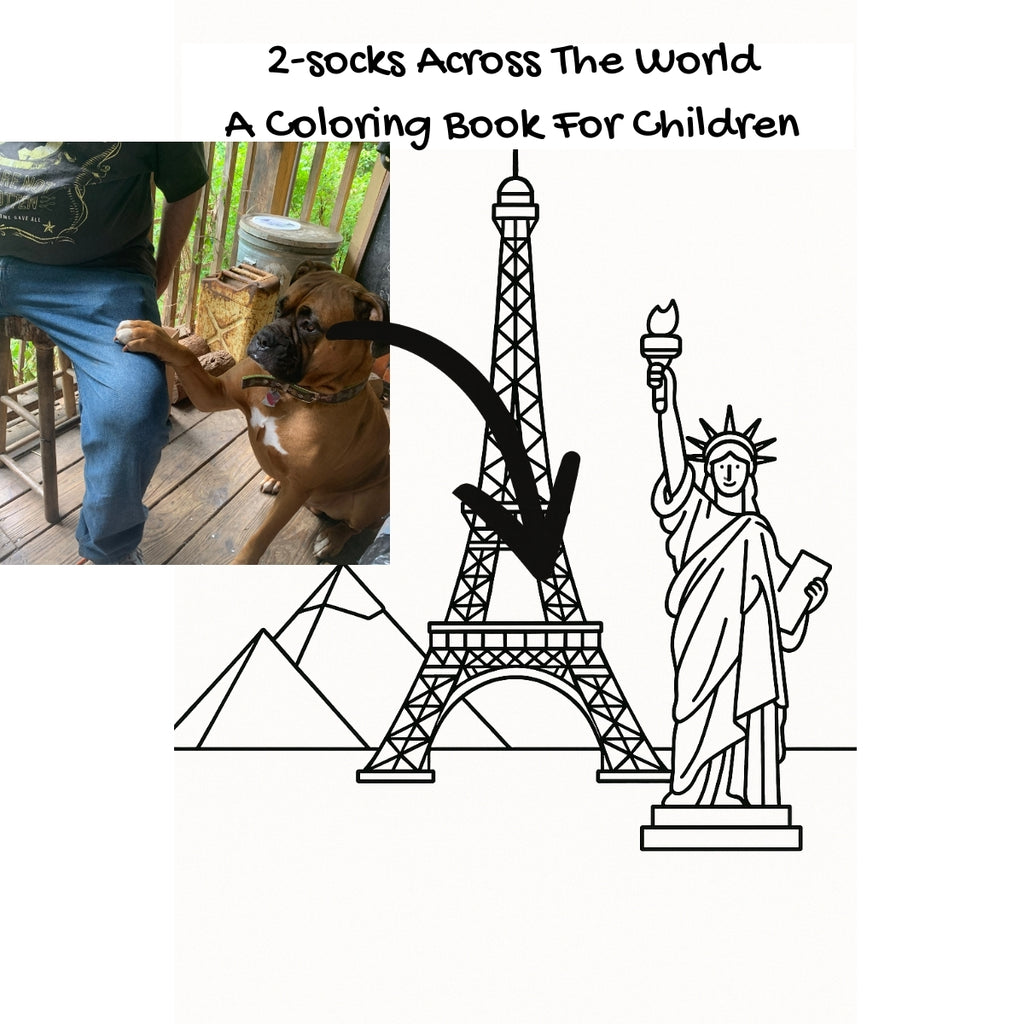 2-socks Across The World: A Coloring Book For Children