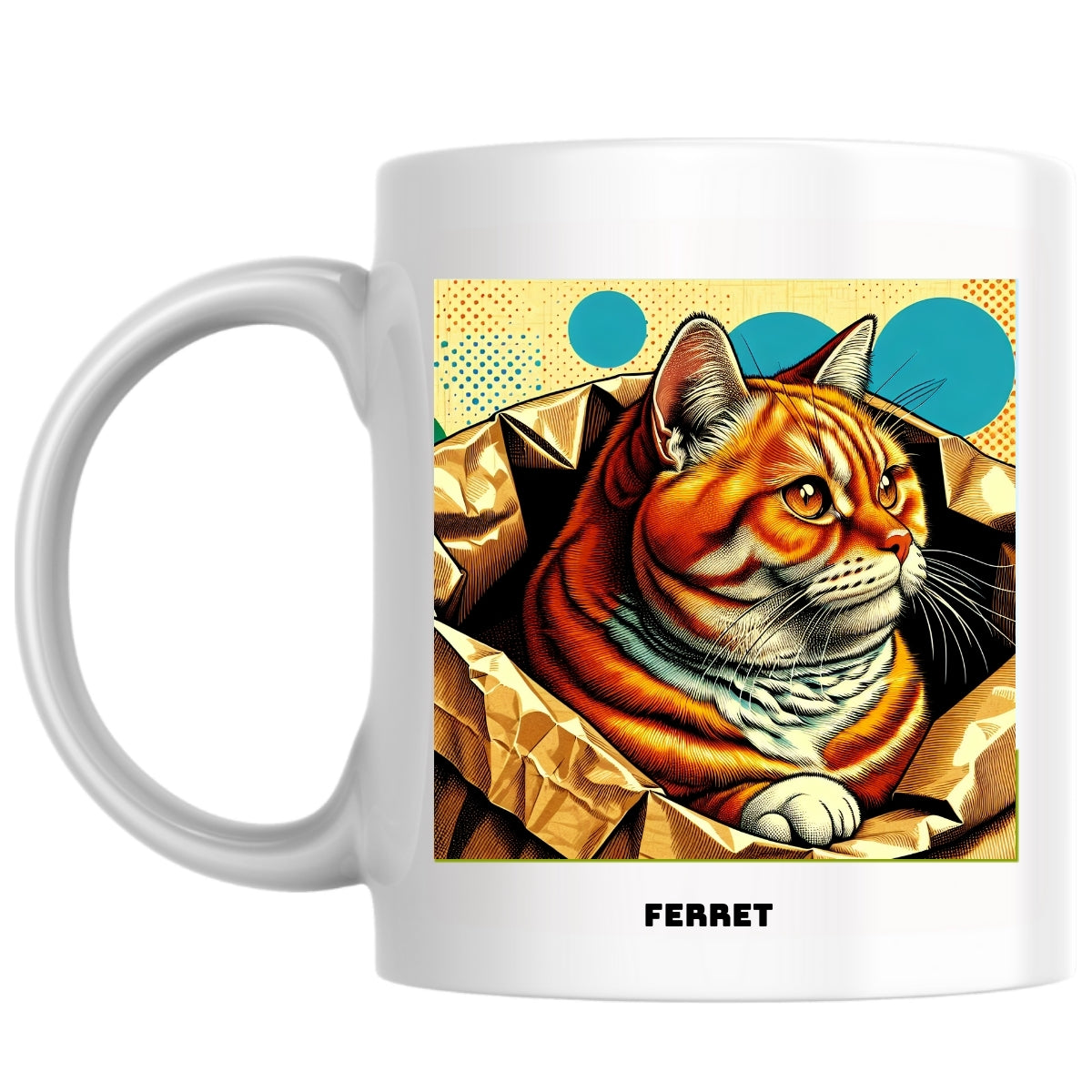 Ferret the Magnificent: Pop Art Coffee Mug