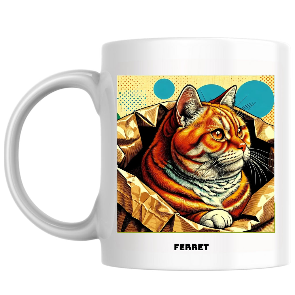Ferret the Magnificent: Pop Art Coffee Mug