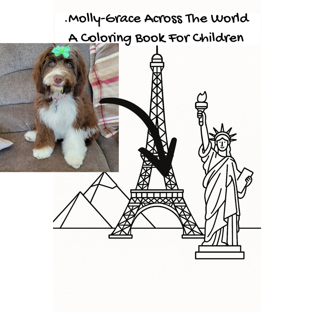 .Molly-Grace Across The World: A Coloring Book For Children