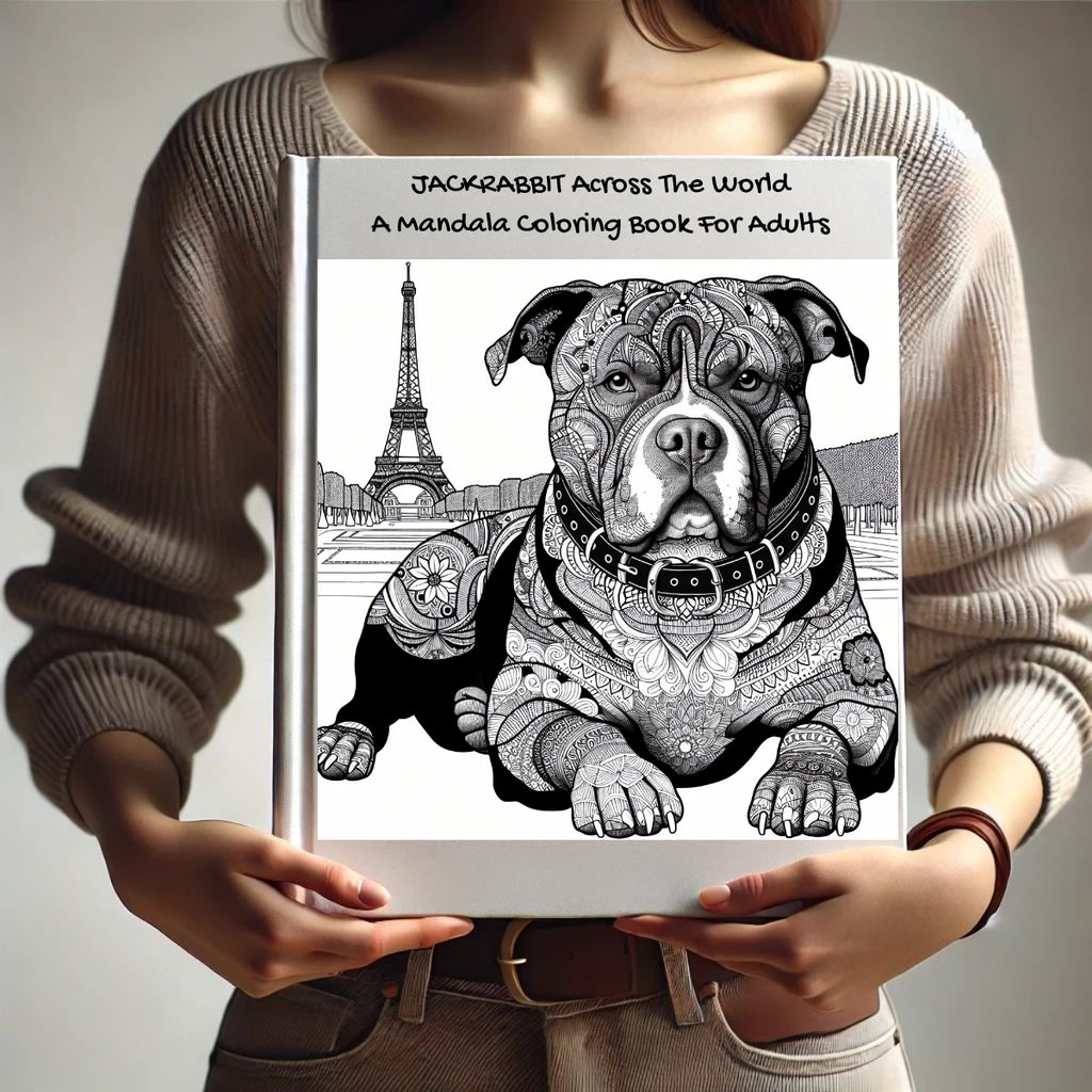 JACKRABBIT Across The World: A Mandala Coloring Book For Adults
