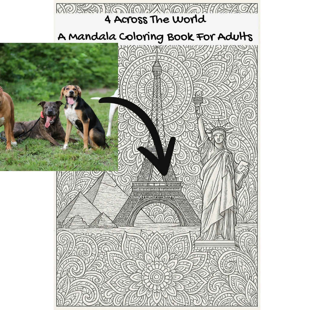 4 Across The World: A Mandala Coloring Book For Adults