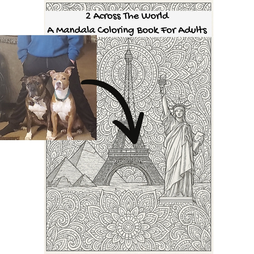 2 Across The World: A Mandala Coloring Book For Adults