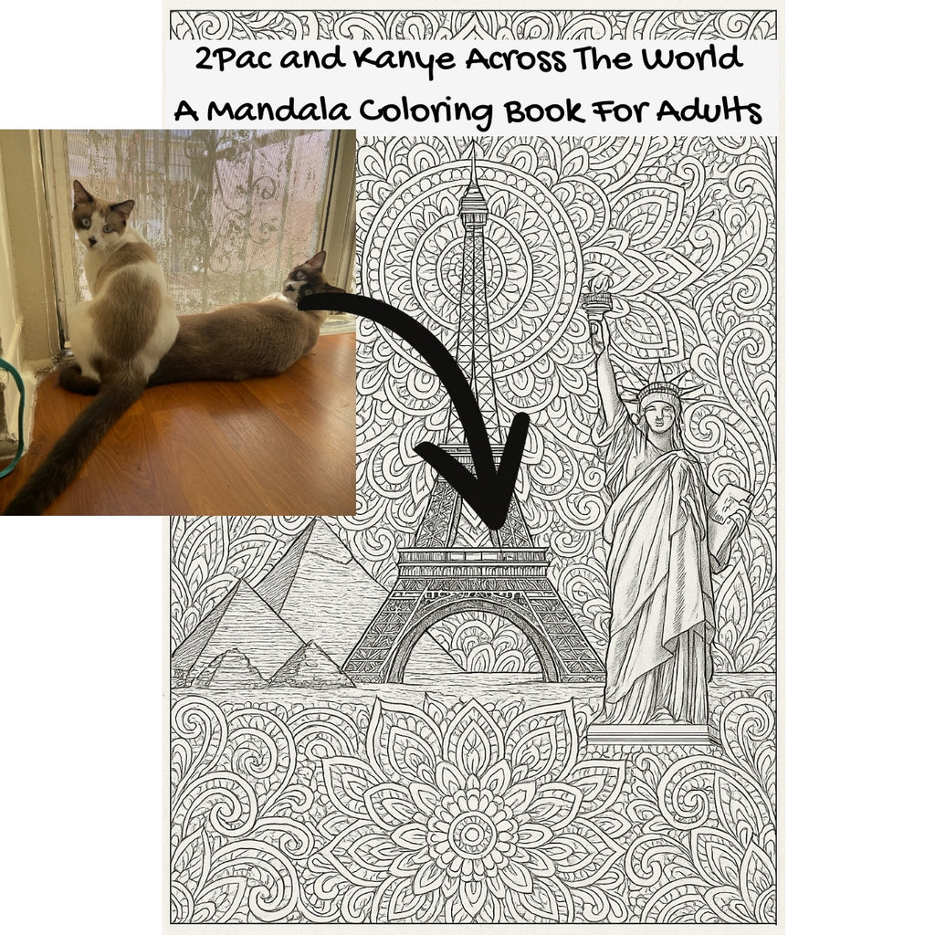 2Pac and Kanye Across The World: A Mandala Coloring Book For Adults