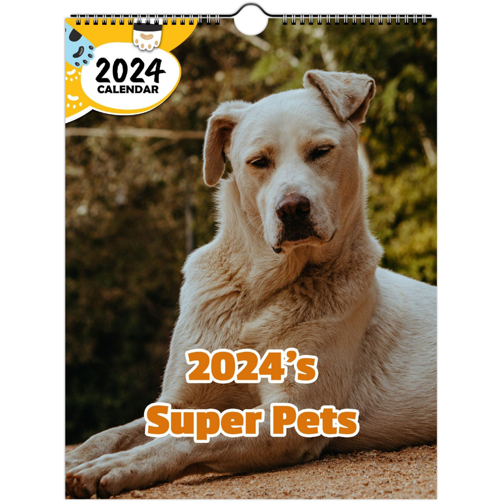 2024's Super Pets: 2024 Wall Calendar (Published)