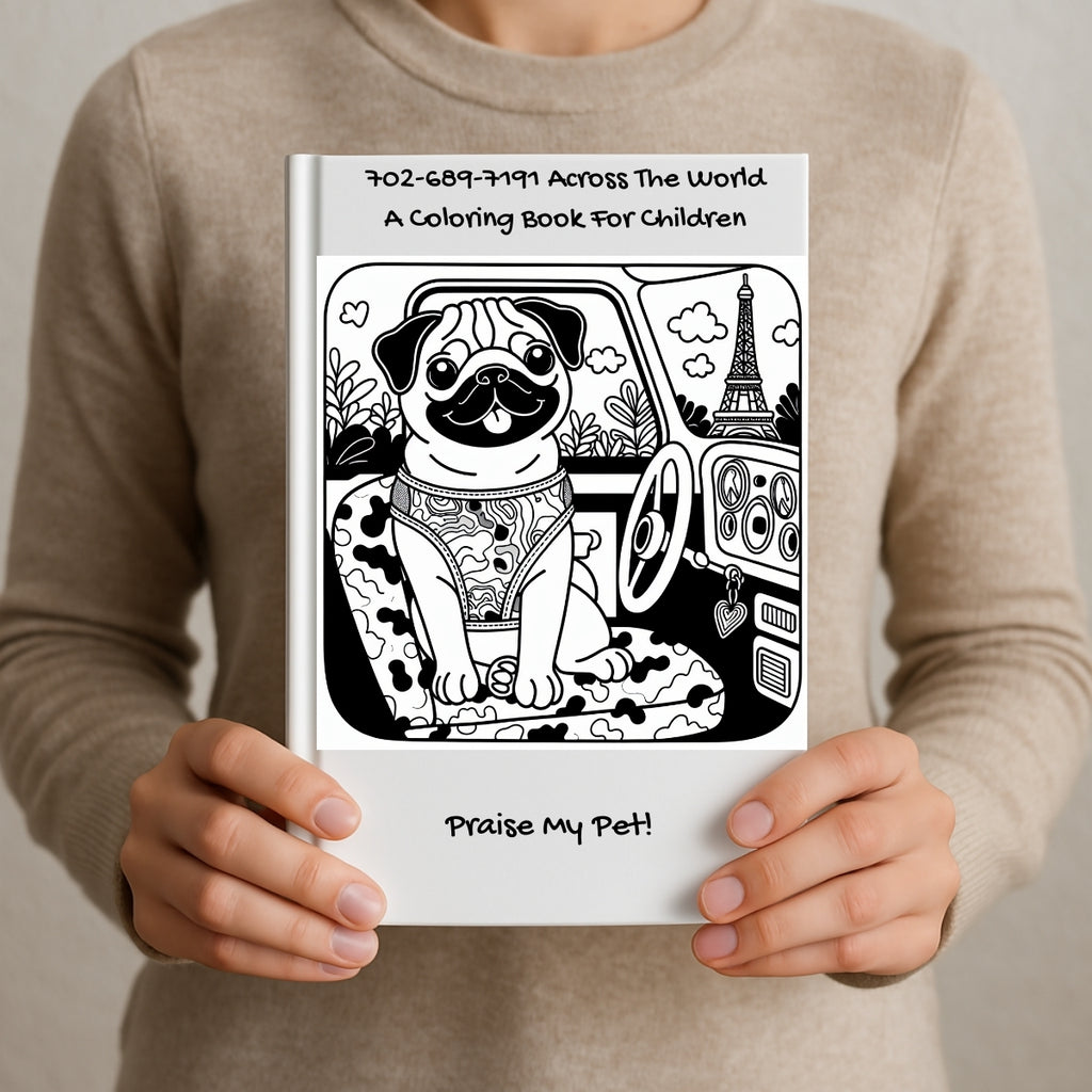 702-689-7191 Across The World: A Coloring Book For Children