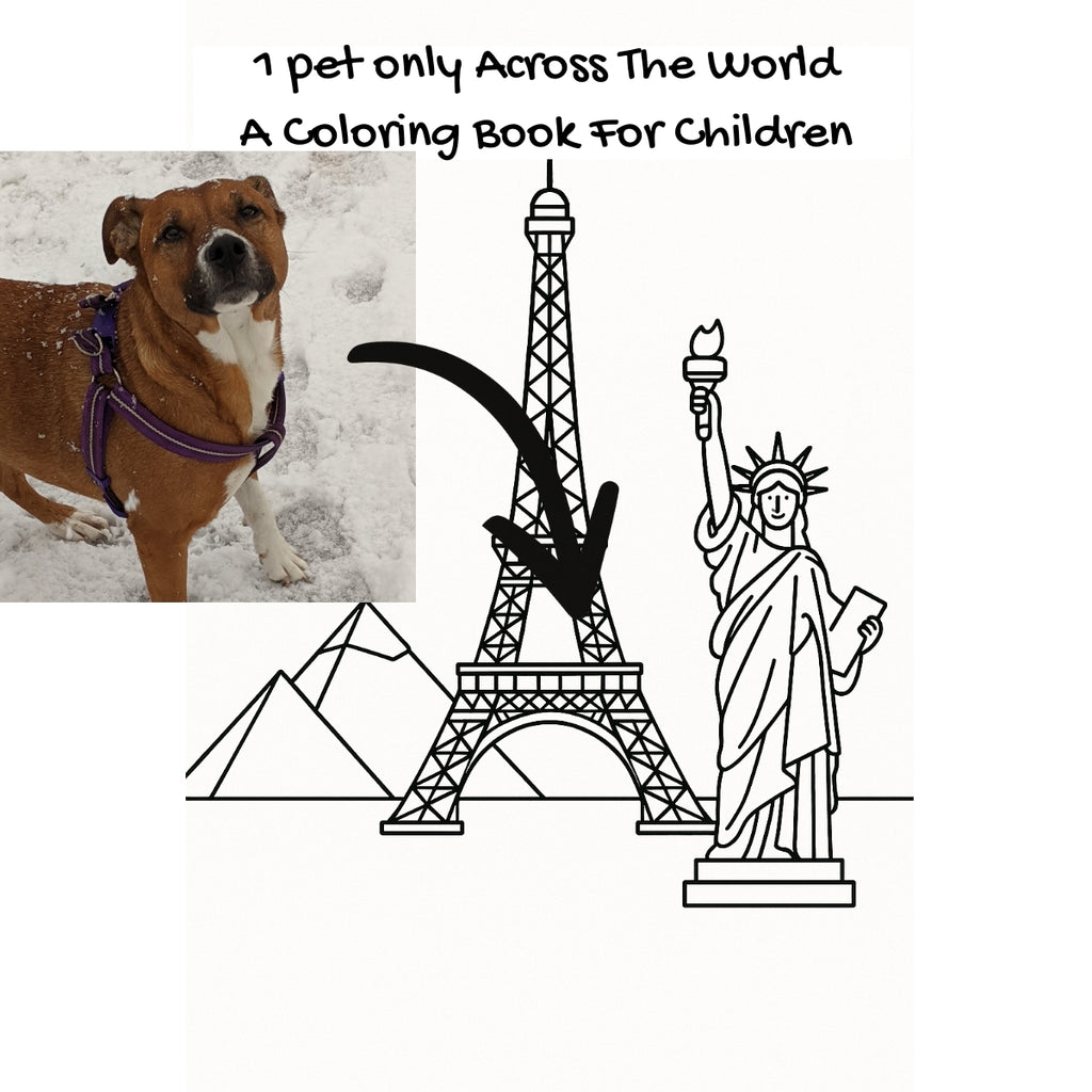 1 pet only Across The World: A Coloring Book For Children