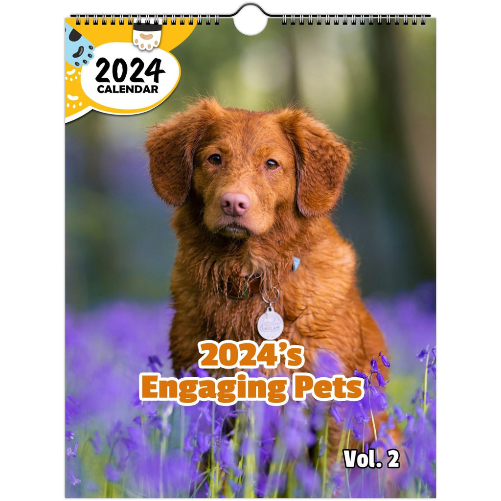 2024's Engaging Pets Volume Two: 2024 Wall Calendar (Published)