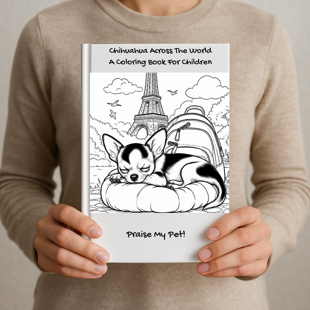 Chihuahua Across The World: A Coloring Book For Children