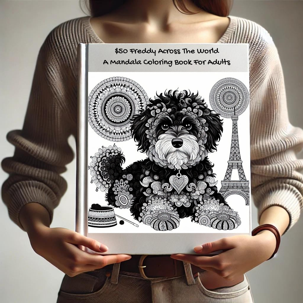 $50 Freddy Across The World: A Mandala Coloring Book For Adults