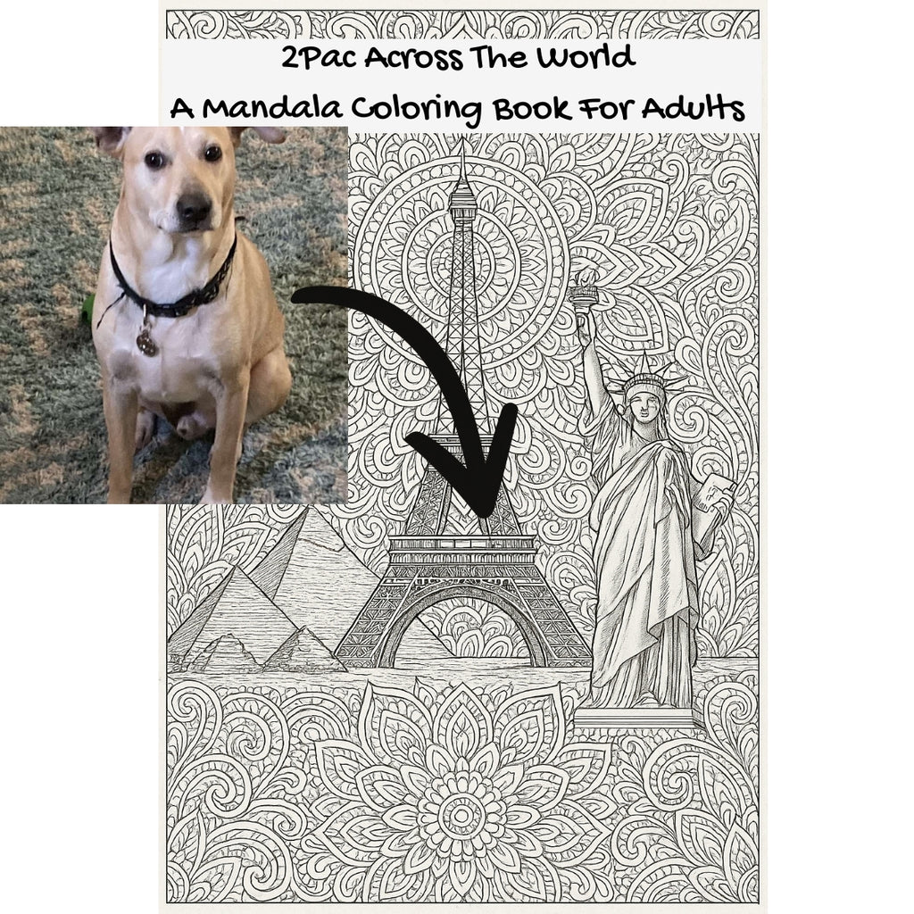 2Pac Across The World: A Mandala Coloring Book For Adults