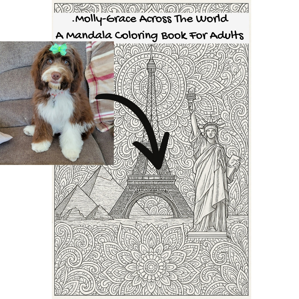 .Molly-Grace Across The World: A Mandala Coloring Book For Adults