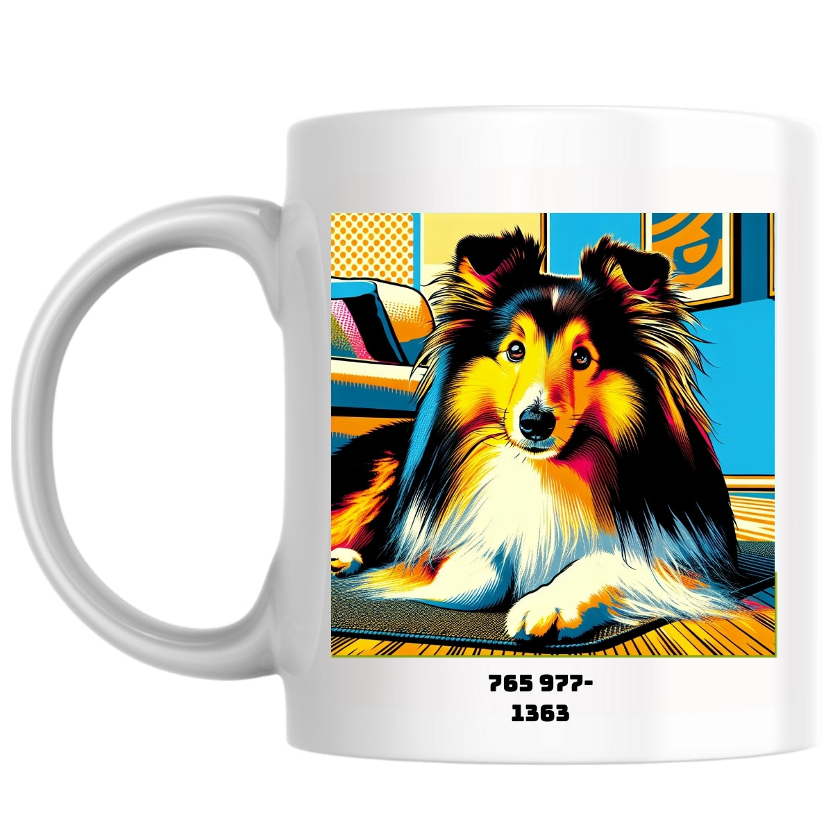 765 977-1363 the Magnificent: Pop Art Coffee Mug