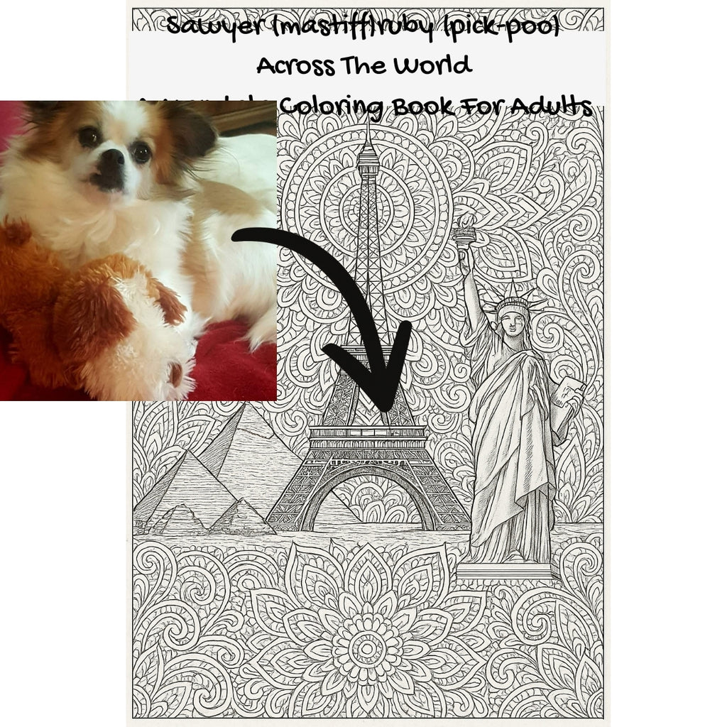 Sawyer (mastiff)ruby (pick-poo) Across The World: A Mandala Coloring Book For Adults