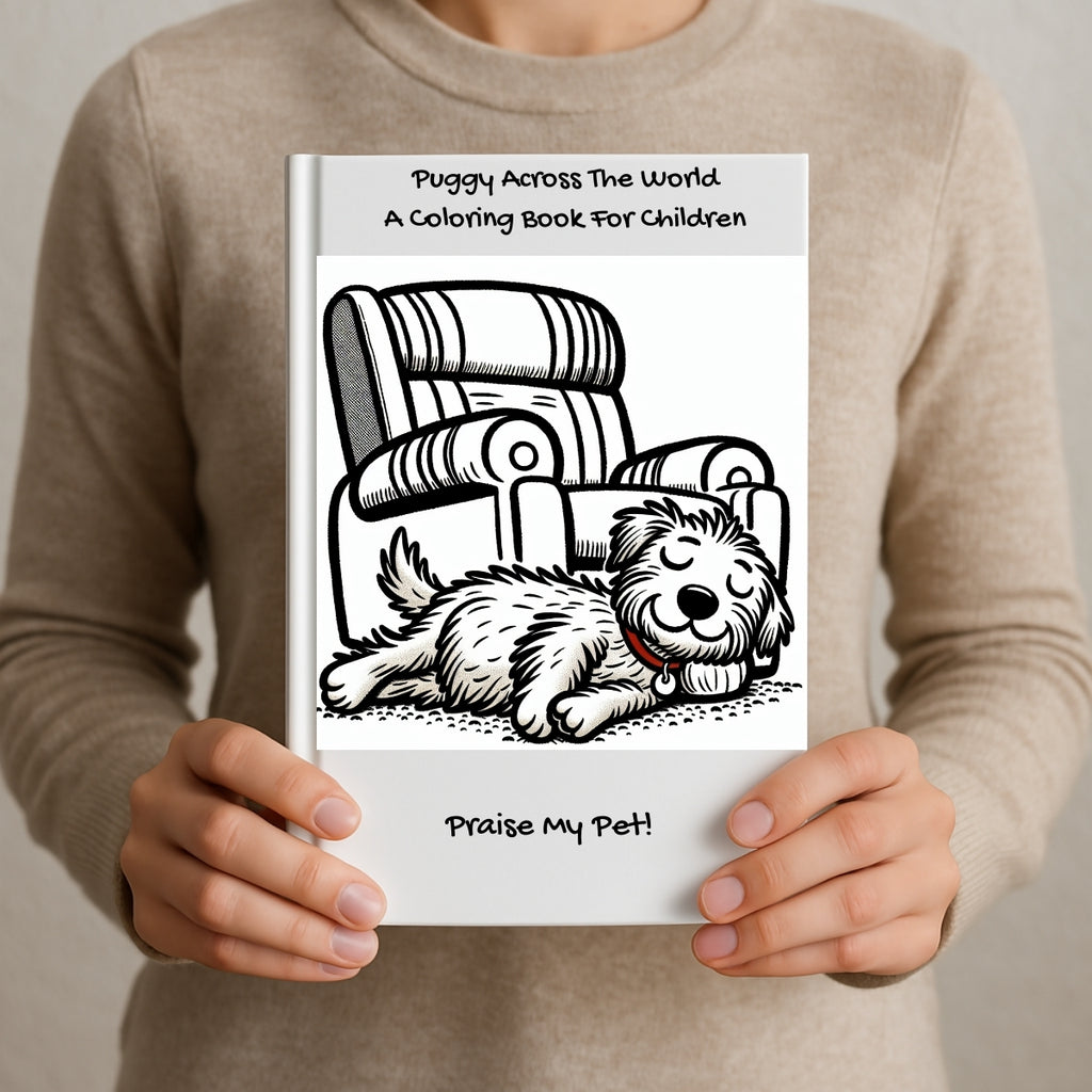 Puggy Across The World: A Coloring Book For Children