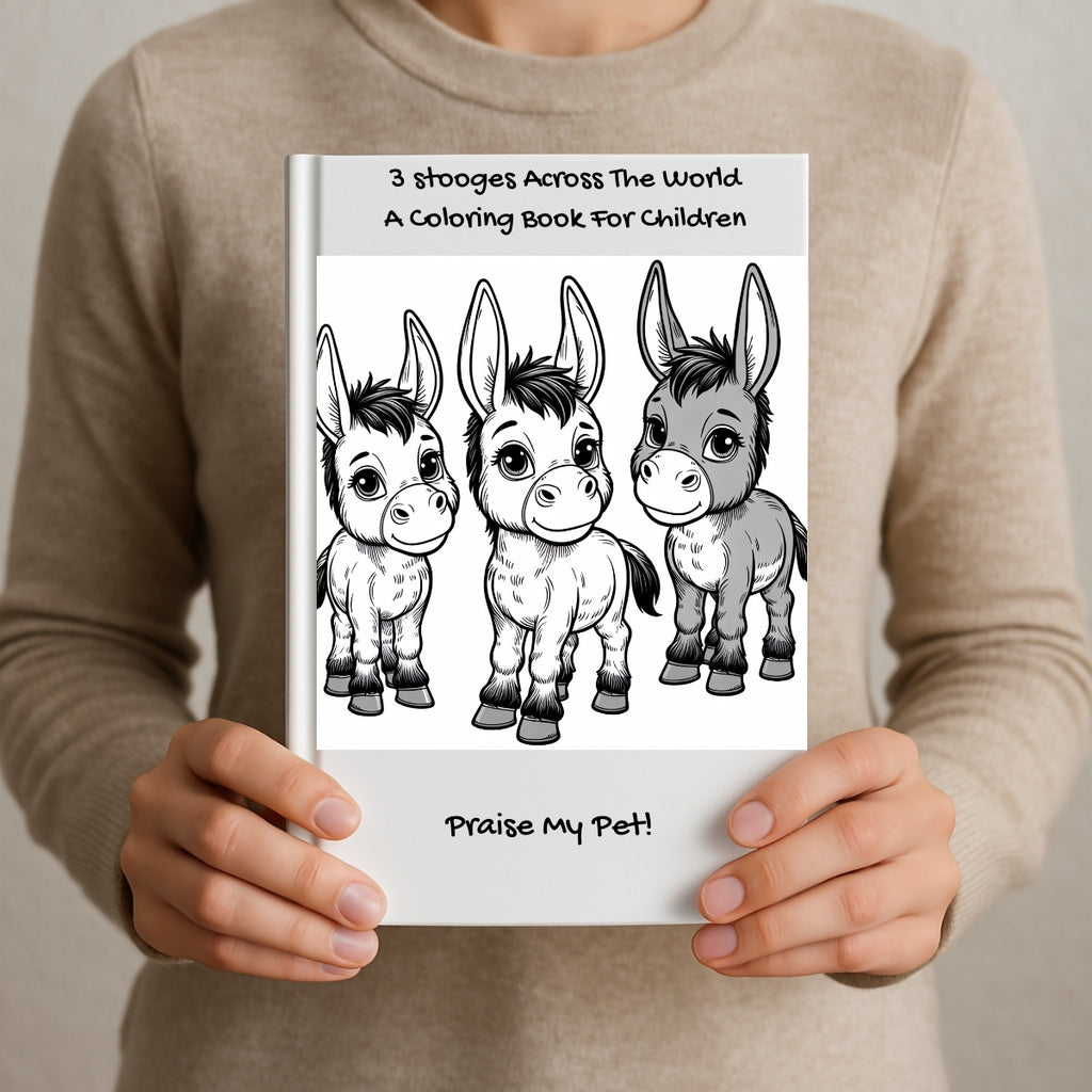 3 stooges Across The World: A Coloring Book For Children