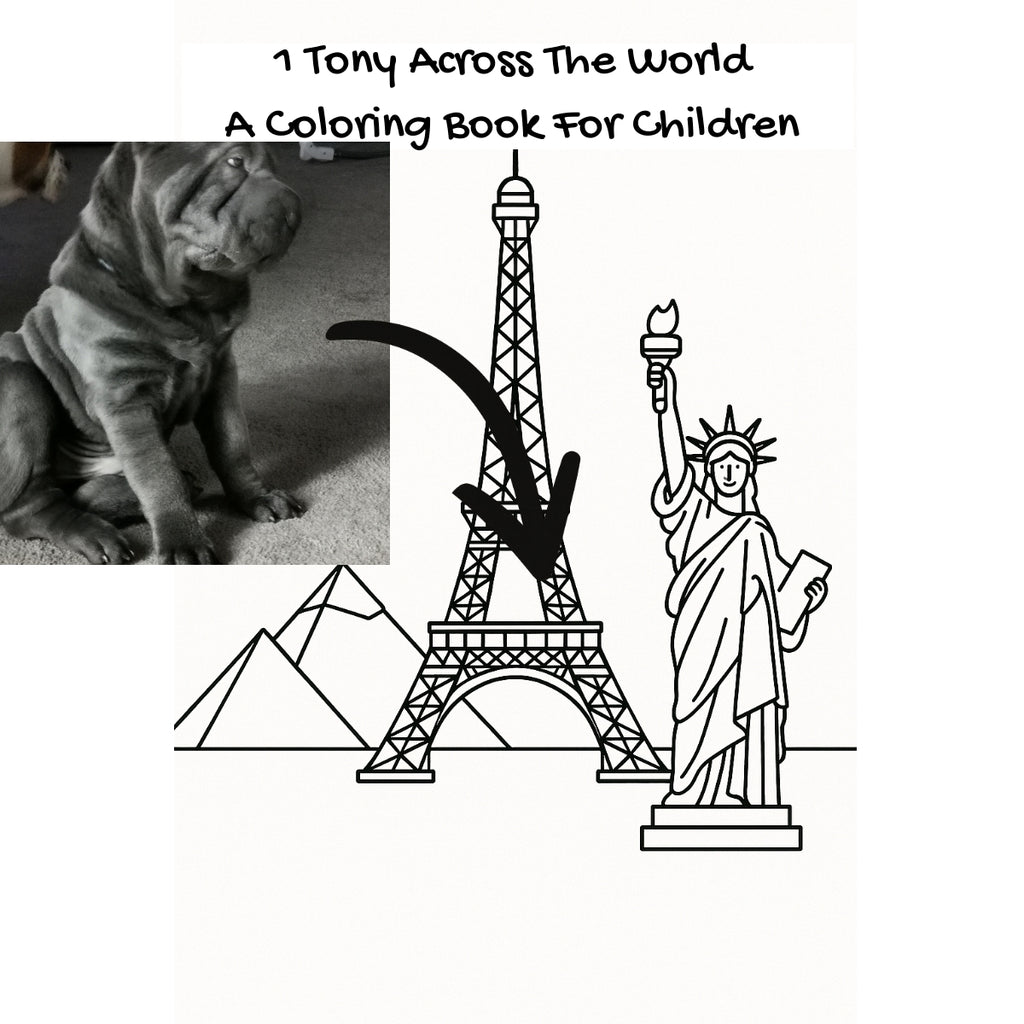 1 Tony Across The World: A Coloring Book For Children