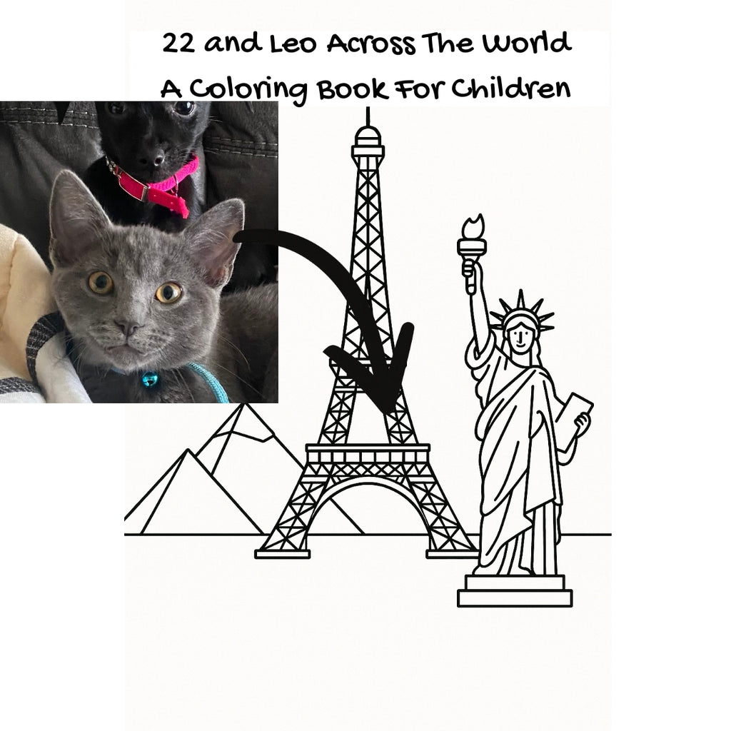 22 and Leo Across The World: A Coloring Book For Children